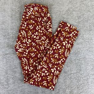 LuLaRoe OS Floral Abstract‎ Leggings EUC